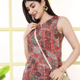 KALAMIR Ethnic Printed Round Neck Sleeveless Top-picture-44