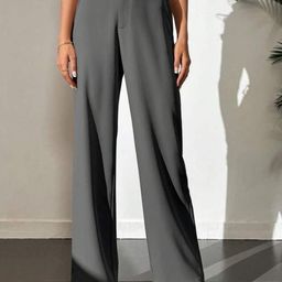 BROADSTAR Women Smart High-Rise Easy Wash Trousers-image-55