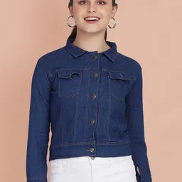 BUY NEW TREND Women Lightweight Denim Jacket with Embroidered-picture-25