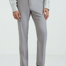 Blackberrys Men Textured Slim Fit Trousers-image-79