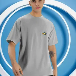 R.Code by The Roadster Life Co. Men Printed Applique T-shirt-image-85