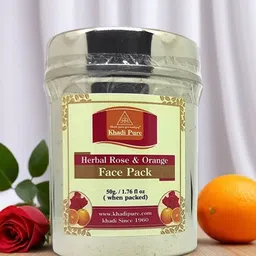 Khadi Pure Herbal Rose & Orange Face Pack - 50 g-image-50
