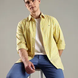 Tommy Hilfiger U.S Striped Button-Down Collar Pure Cotton Casual Shirt-picture-43