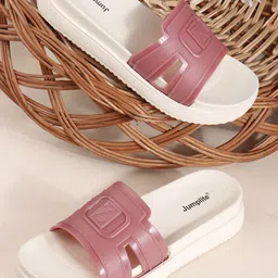 JUMPLITE Open Toe Flats-image-21