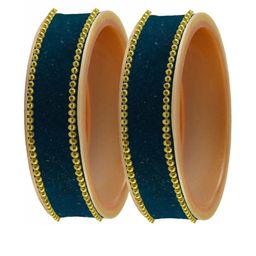 Vidhya Kangan Blue Brass Bangles-image-96