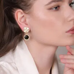 Dua Gold-Plated Brass Drop Earrings-43