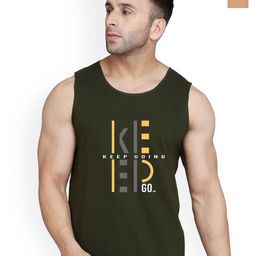 SLOWLORIS Men Pack Of 2 Printed Bio-Wash Combed Cotton Gym Vests-picture-16