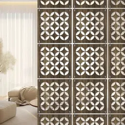 RANDOM Brown Geometric Window Blinds-picture-4