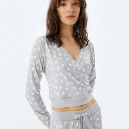Koton Women Conversational Printed Night suit-picture-31