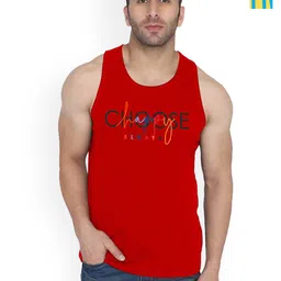 SLOWLORIS Pack Of 2 Printed Gym Vest 
SL26 COMBO (LOUD YELLOW) (CHS RED)-image-84