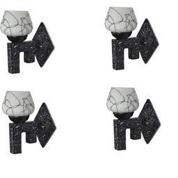 1ST TIME Black & White Solid Glass Traditional Cylinder Wall Lamps Wall Lamps-picture-9