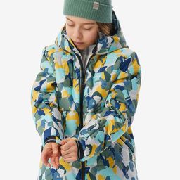 WEDZE By Decathlon Boys Hooded Abstract Printed Sports Padded Jacket-image-8
