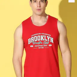 WOOSTRO Pack Of 2 Printed Combed Cotton GymInnerwear VWS26(BKLN RED)(ENJOY WHITE)-image-73