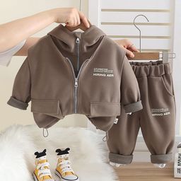 INCLUD Boys Printed Hooded Sweatshirt With Joggers And Jacket-picture-38