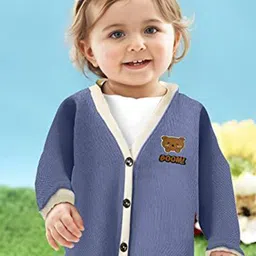 MOMISY Kids Graphic Printed V-Neck Long Sleeves Cotton Cardigan-image-35