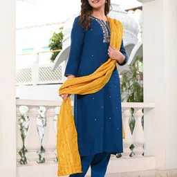 Indi INSIDE Striped Gotta Patti Silk Dupatta-picture-34