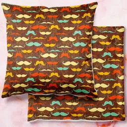 ArtzFolio Multicoloured Set of 2 Square Cushion Covers-19