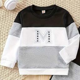 ELPIXIE FASHION Unisex Kids Colourblocked T-shirt with Trouser-image-58