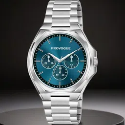 Provogue Men Brass Dial & Stainless Steel Wrap Around Straps Watch PR-GR018-BLU-CH-35
