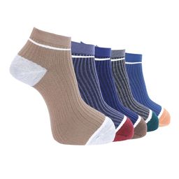 Dollar Men Pack of 5 Free Size Ankle Length Cotton Socks-image-57