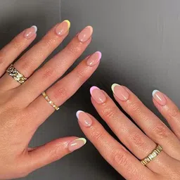 Secret Lives Set Of 24 Stick On Nails With Small Filer, Stick & Swab - Rainbow & Ombeo-image-68