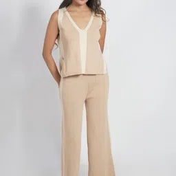 ANSEE by Addery V-Neck Top With Trousers-picture-36