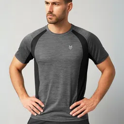 Body Mechanics Colourblocked Moisture Wicking Muscle Fit T-Shirt-image-94