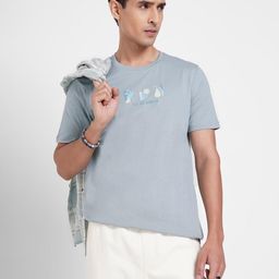 7 Alt by Pantaloons Men Typography Printed Slim Fit Cotton T-shirt-picture-29