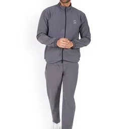 GOTO Men Mock Collar Mid-Rise Tracksuits-image-59