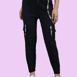 Funday Fashion Women Mid-Rise Cargos Trousers-image-9