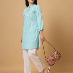 Anouk Ethnic Motifs Printed PU Structured Shoulder Bag with Quilted image 5