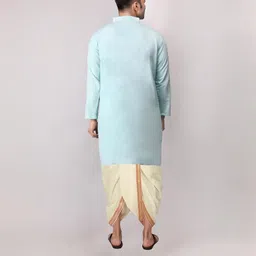 ADARNIYA Men Embroidered Straight Kurta Set-image-32