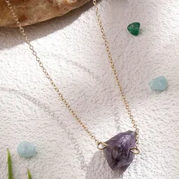 SALTY Pack of 2 Women Shining Gem For Balance Necklace-26