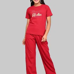 ORIEX THE ORIGINAL FASHION Girls Striped T-shirt with Trousers-image-12
