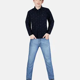 Gini and Jony Boys Standard Opaque Printed Casual Shirt-image-95