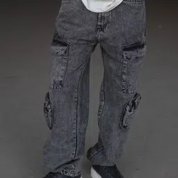 Powerlook Men Loose Fit Cargos Trousers-image-47