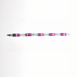 Dynamic Retail Global Men Silver & Pink Stainless Steel Bracelet-image-99