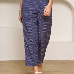 CORSICA Women Triangle Printed Regular Fit Mid-Rise Trousers-image-14