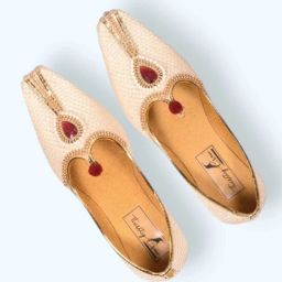 North India's Traditional Ethnic Sherwani Juti Wedding Wear & Party Wear Mojaris For Men-image-21