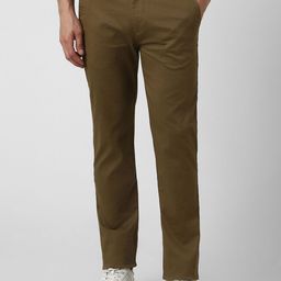 Peter England Casuals Men Printed Super Slim Fit Trousers-picture-1