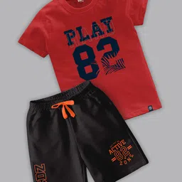 BAESD Boys Printed T-shirt with Shorts-image-95