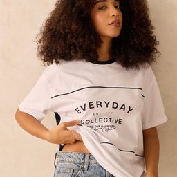 Outzidr Women Typography Printed Round Neck Cotton Oversized T-shirt-picture-9
