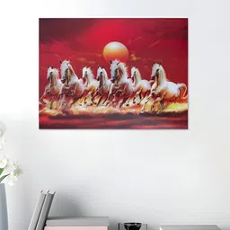 Art Street Red & White 1 Piece Paper Birds and Animals Wall Paintings-image-4