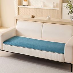 HOUSE OF QUIRK Five Seater Sofa Mat Leaf Pattern Chenille Fabric Stretch Seat Sofa Mat-picture-44