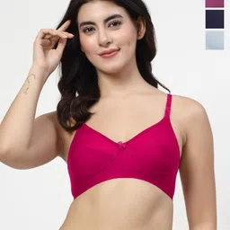 LILY PACK OF 4 Seamed Non Padded Everyday Bra-picture-45