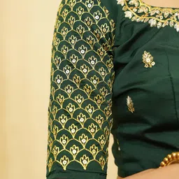 Fabcartz Printed Semi-Stitched Lehenga & Unstitched Blouse With Dupatta image 4