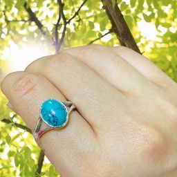 GenZcomplex Multi Brass Turquoise Finger Ring-image-35