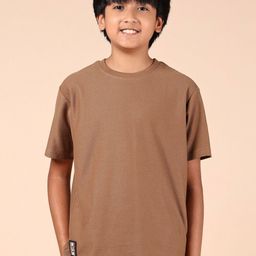 V-Mart Boys Drop-Shoulder Sleeves Raw Edge T-shirt-picture-7