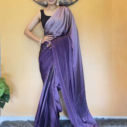 DIVASTRI Women Ombre Pure Chiffon Ready to Wear Saree-picture-8