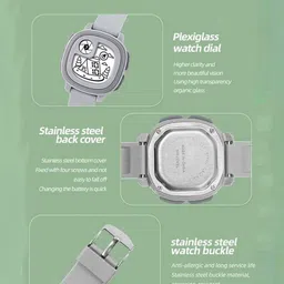 Otage Unisex Kids Patterned Dial & Straps Digital Multi Function Watch Kid-Home-Grey image 4